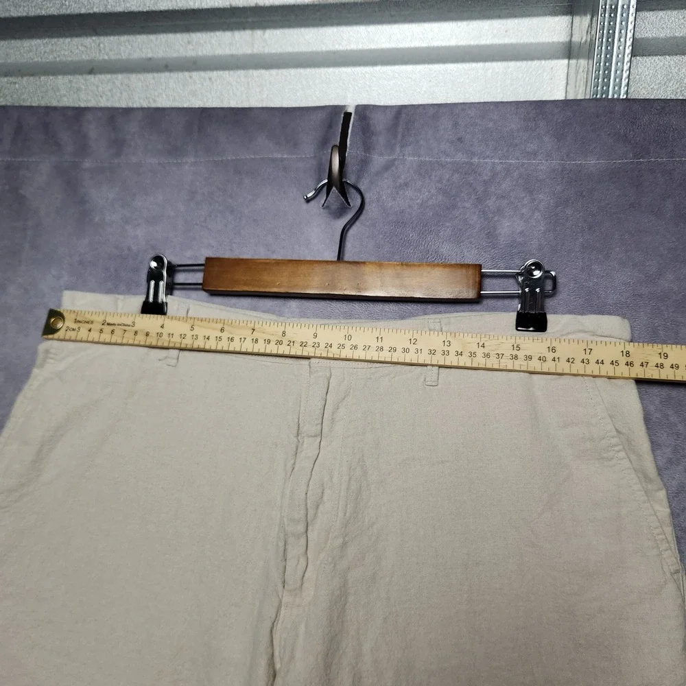 Goodfellow & Co Mens 36 Every Wear Linen Cotton Blend Shorts Beige 9 Inseam
